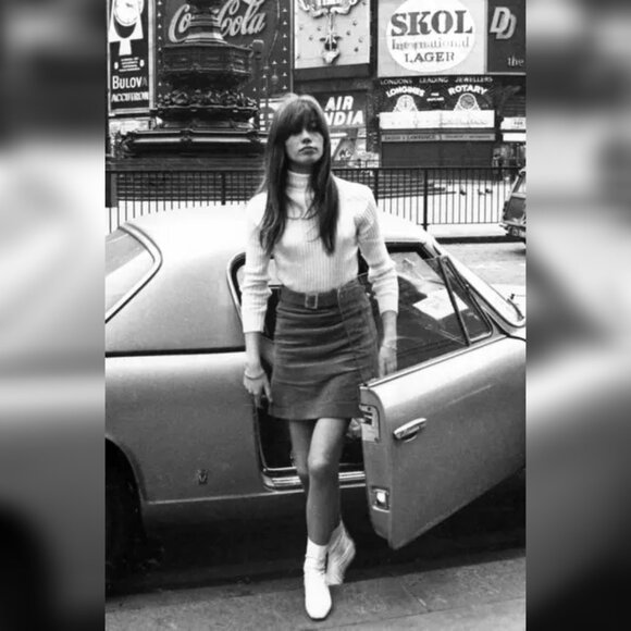 🇫🇷 French Mini Faux Suede Red Skirt - Size M - Picture 6 of 6